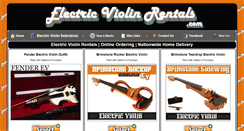 Desktop Screenshot of electricviolinrentals.com